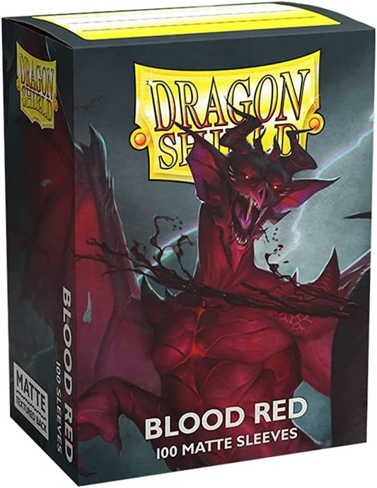[AT-11050]Dragon Shield 標準尺寸卡套 - Blood Red（100 枚入）
