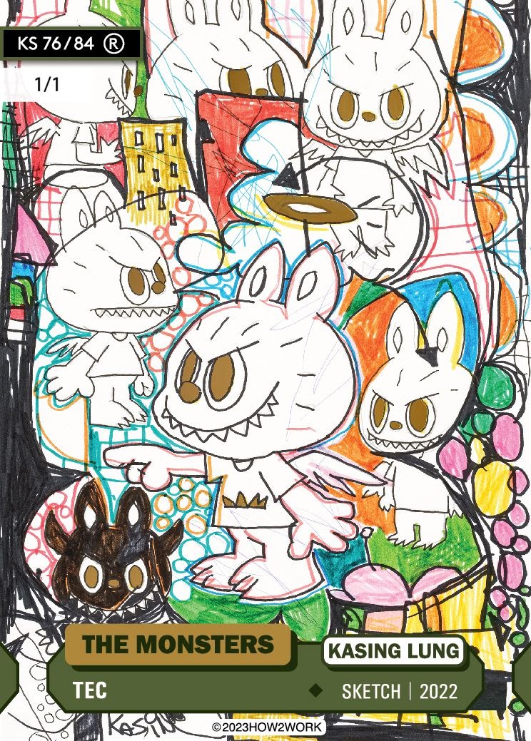 How2Work The Monster Series 2 Collectable Trading Card 龍家昇 Labubu Popmark