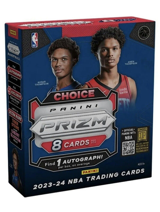 2023 24 Panini Prizm Basketball CHOICE BOX Factory Sealed 8 Cards 1 AUTO